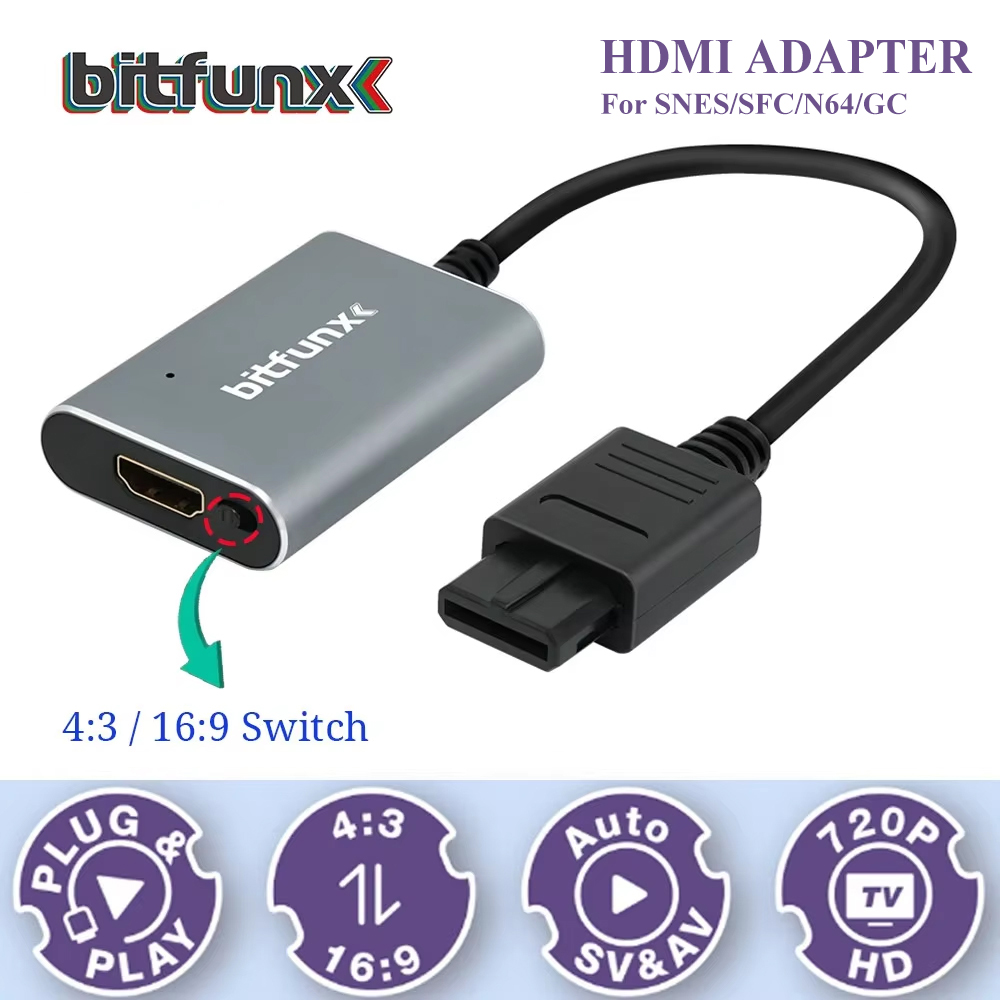 Retro Gaming On - Bitfunx 720P Svideo / AV To