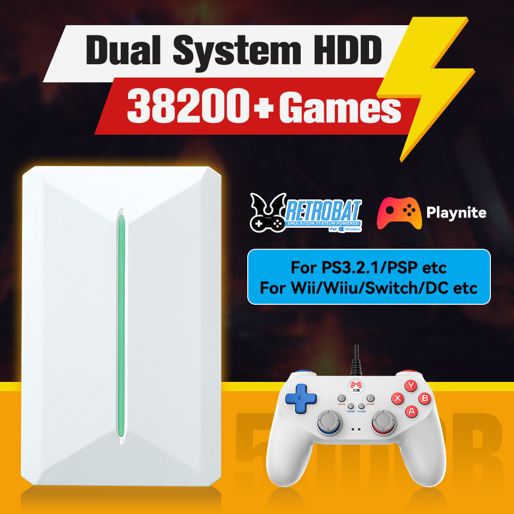 Retro Gaming On - Retrobat＆Playnite System HDD Retro Game Console