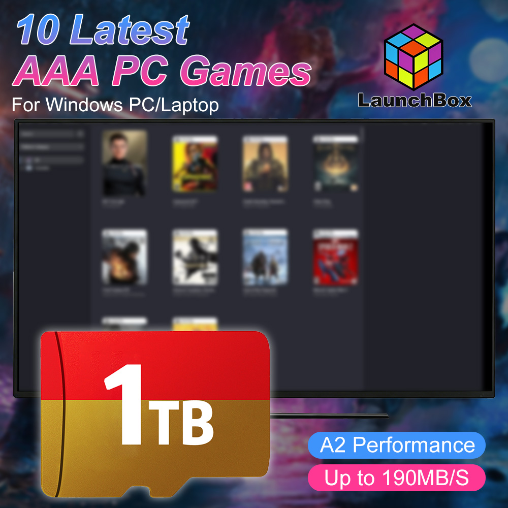 Retro Gaming Laptop - JMachen 1TB Game TF Card Built