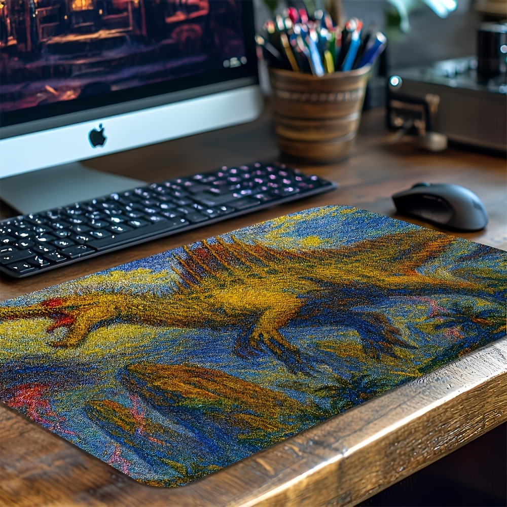 Retro Gaming Laptop - Retro Spinosaurus Playmat Non-slip DeskPad Extended
