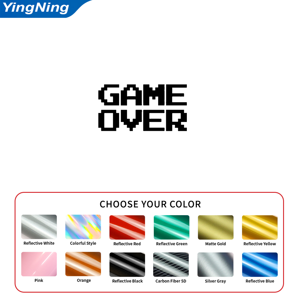 Reflective Game Over Car Decal - Retro Gaming Laptop review and price