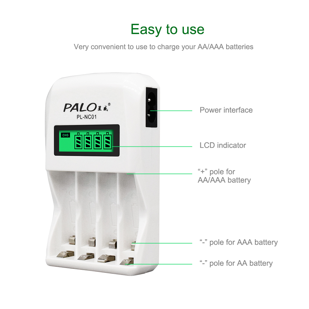 PALO 1.2V Battery Charger 4 Sl - Rechargeable Battery Aa review and price