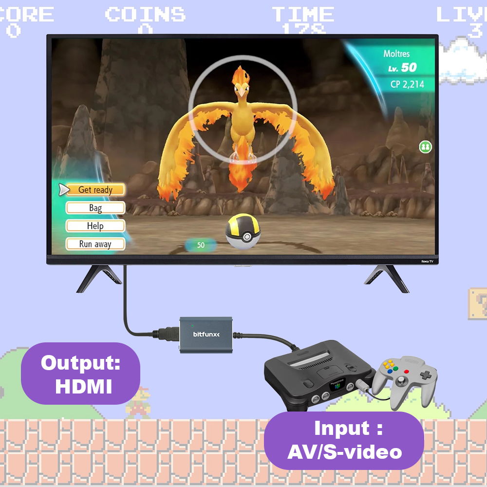 Bitfunx 720P Svideo / AV To HD - Retro Gaming On review and price