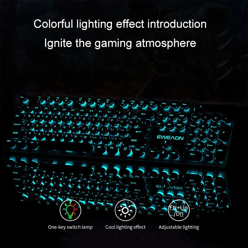 Retro Punk Mechanical Feel Key - Retro Gaming Laptop review and price