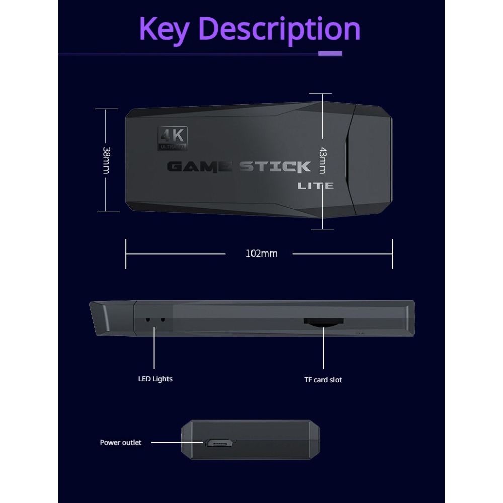 Portable 4K Retro Game Stick C - Retro Gaming On review and price