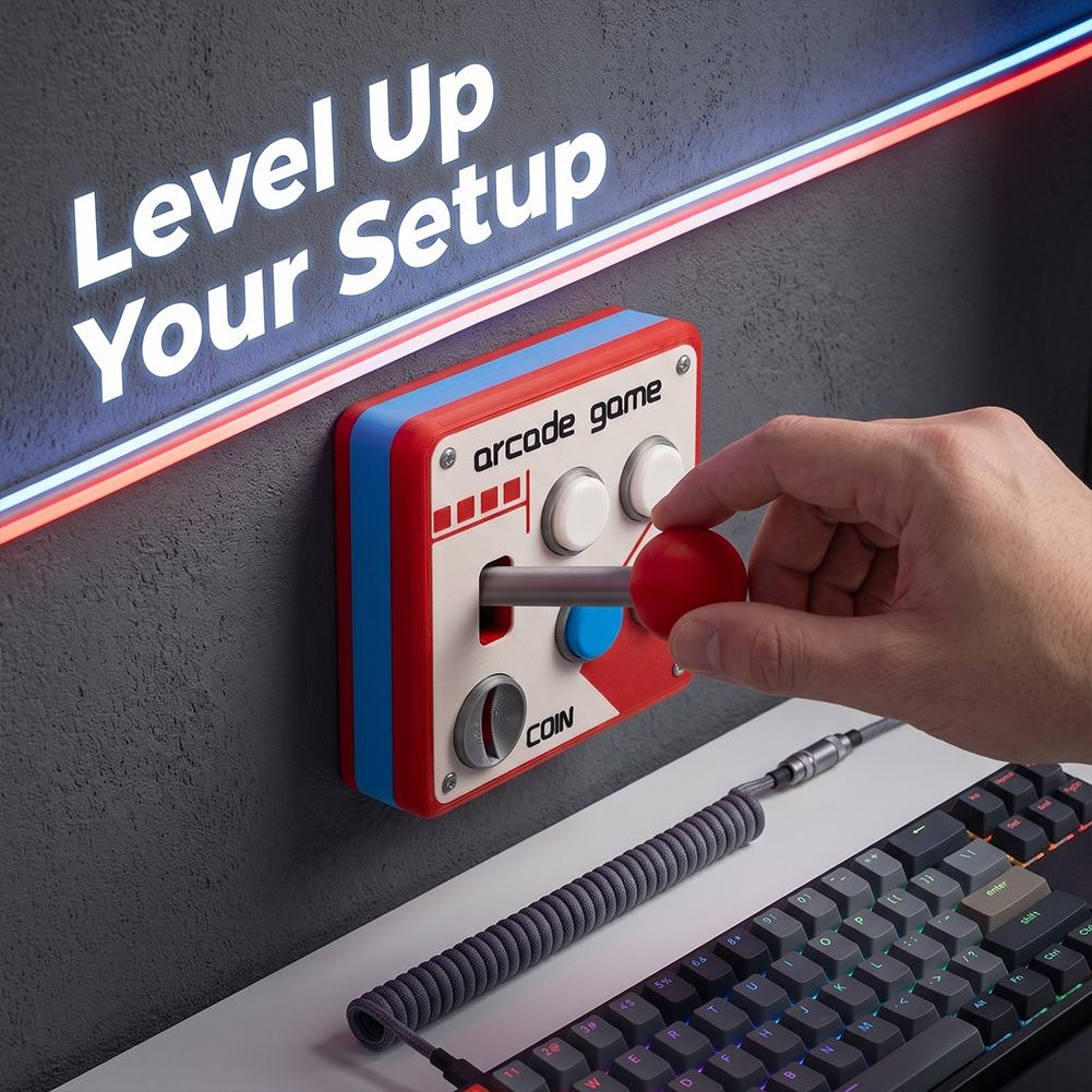 3D Printed Retro Arcade Switch - Retro Gaming Room review and price