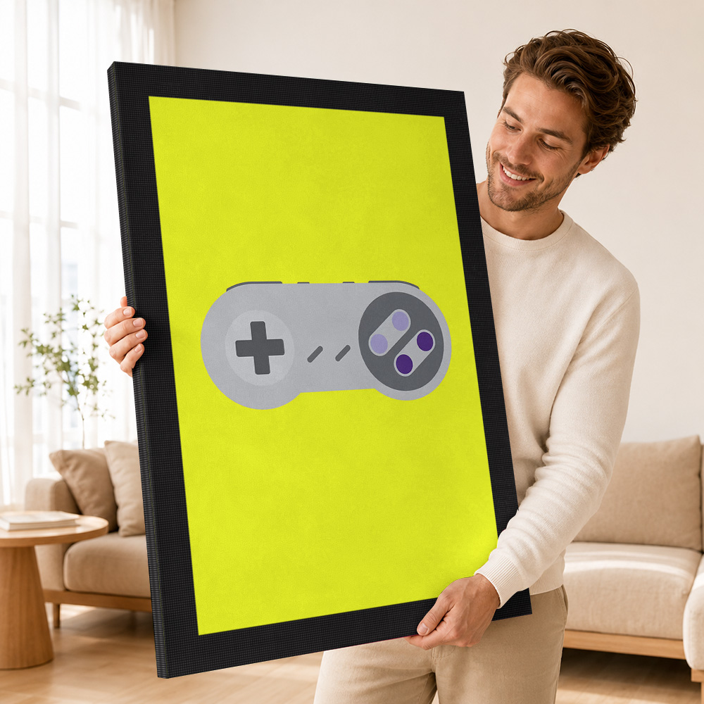 Retro Game Controller on Yello - Background Retro Gaming review and price