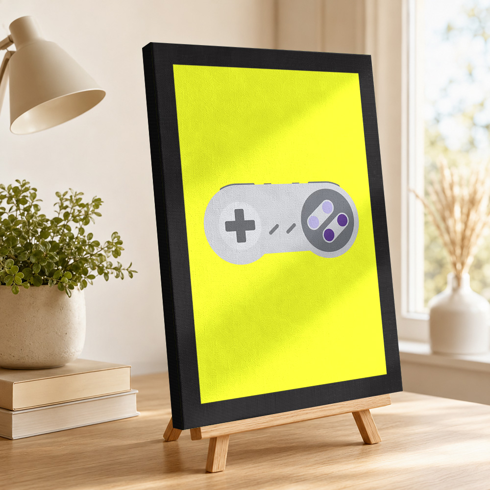 Retro Game Controller on Yello - Background Retro Gaming review and price