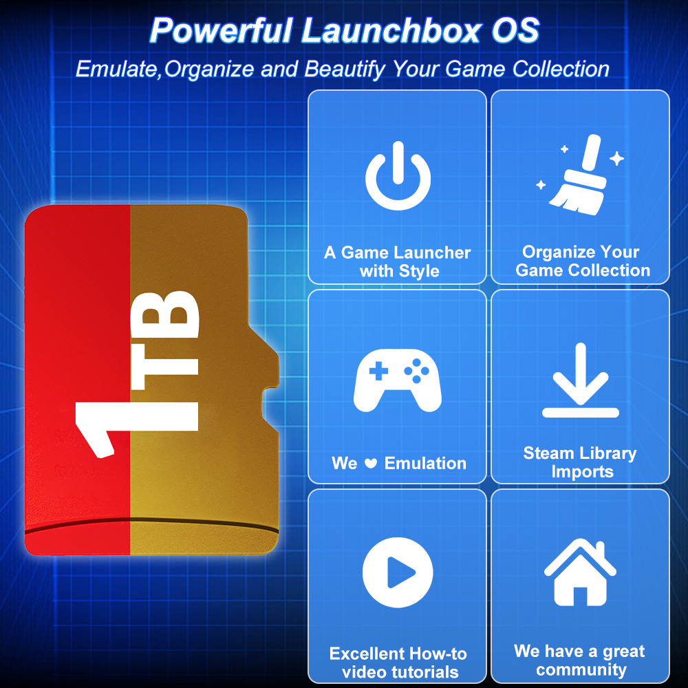 JMachen 1TB Game TF Card Built - Retro Gaming Laptop review and price