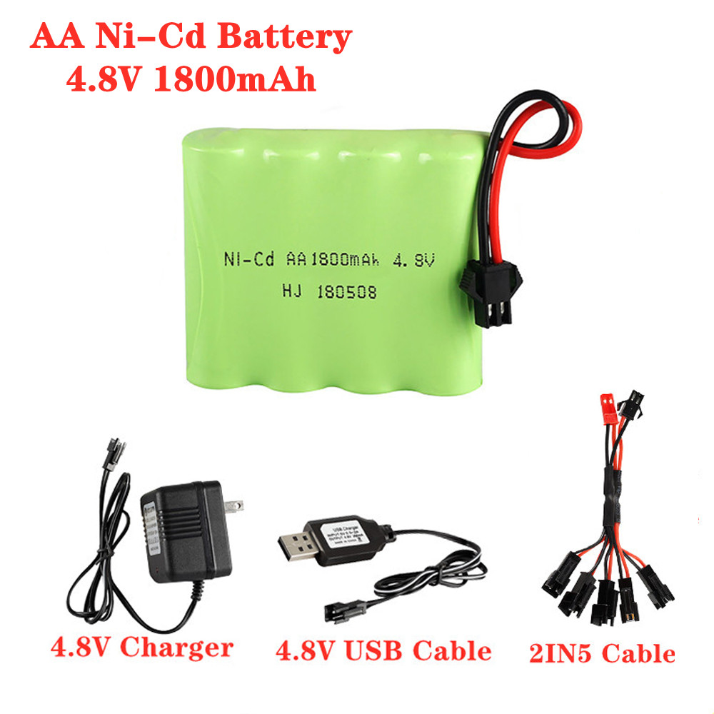 4.8V 1800mAh Ni-Cd AA Battery  - Rechargeable Battery Aa review and price